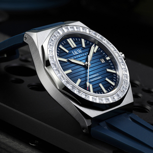 Haute qualité <span class=keywords><strong>Jacob</strong></span> hommes mouvement automatique <span class=keywords><strong>montre</strong></span>-bracelet mécanique classique Design décontracté caoutchouc à la mode Sport Style - Product Image 5