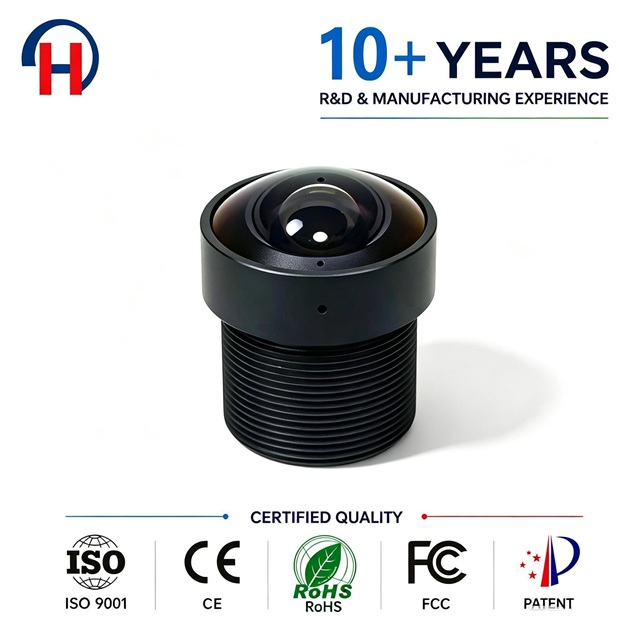 1.8mm 5MP 14-element High-definition Fisheye Lens with 180-degree Panoramic View