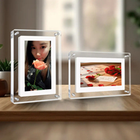 Nuevo diseño WiFi/APP 100% Protección DE PRIVACIDAD IPS Imagen Video Hd 1080p Marco de fotos digital Marco DE FOTOS inteligente 4GB con batería