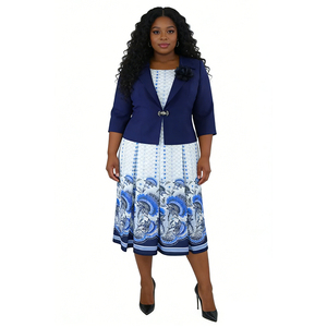 Vestidos de Alta Calidad para Mujer Talla Grande, Conjunto de Dos Piezas, Vestidos de Iglesia Turcos para Mujer, Ropa Femenina - Product Image 1