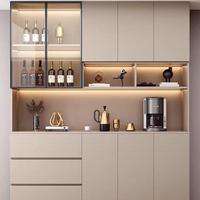Buffet et meuble de rangement modulaires multifonctionnels en bois massif, modernes et faciles à assembler pour le salon