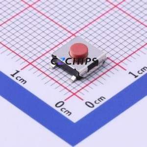 UK-B0229G31-SP25Y Tactile Switch SMD-4P,6.2x6.2mm Switch Single Pole Single Throw Round Button 2.5N Vertical Mount - Product Image 1