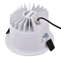 Vente flash Spot de salle de bain IP65 CCT Dali dimmable 10w 20w 30w 40w 3000k 4000k 5000k Noir Détecteur LED Plafonnier encastré