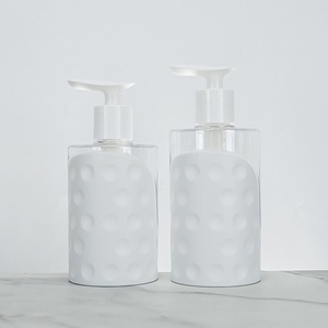Custom 300ml 400ml 500ml Pet Plastic White Clear Cosmetic <b>Bottle</b> Shampoo <b>Bottle</b> With Lotion <b>Pump</b> - Product Image 3