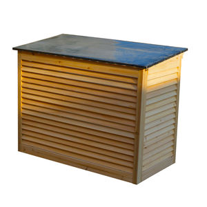 Mueble <span class=keywords><strong>de</strong></span> madera protector para aire acondicionado <span class=keywords><strong>exterior</strong></span>, tipo valla, con soporte para flores, personalizado <span class=keywords><strong>de</strong></span> fábrica para el hogar - Product Image 1