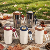 Mug isotherme personnalisé en acier inoxydable 316 de 500 ml, design luxueux, affichage de la température intelligent par LED, tasse thermos avec cordon