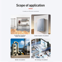 Pompe de circulation à fréquence variable à aimant permanent DC 220V 400W 27m, dédiée au chauffage