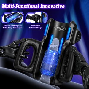 Masturbador Masculino Automático, Juguete Sexual Eléctrico con 12 Modos de Empuje, Soporte para Teléfono, 2 Fundas de Silicona Suave, Entrenador de Pene con Manos Libres - Product Image 3