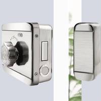Haute qualité Tuya Wifi IP65 alimenté par batterie empreinte digitale serrure de jante intelligente pour porte d'entrée NFC porte loquet électrique serrure de jante de porte