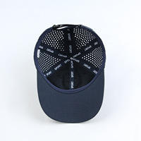 Maßgefertigte Sportliche Wasserdichte 6-Panel Baseballkappe Atmungsaktive Golfmützen