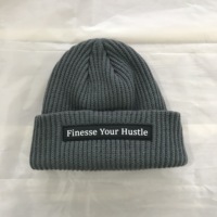 Unisex Warm Cable Gestrickte Mütze Dicke Weiche Acryl Ski Mütze Gewebtes Etikett Frauen Männer Winter Druck muster