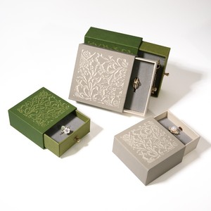 Caja de Regalo para Joyería de Alta Gama, con Cajón Extraíble de Doble Cara, Logotipo Personalizado, Empaque Moderno, Retro y de Lujo - Product Image 3