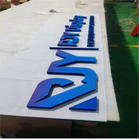 DakeSign OEM Lettres en acier inoxydable polies 3D pour les entreprises de luxe, les hôpitaux, les devantures de magasins, étanches IP65, faciles à installer