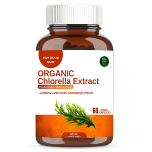 Chlorella <b>Extract</b> Natural Organic Based Support Healthy Nervous System Capsules Private Label Directly From Indian Supplier - Product Image 1
