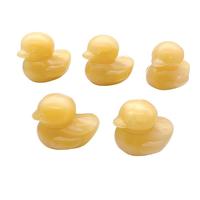 Mini pequeños patos de cristal de Jade amarillo, precio bajo, piedras curativas naturales, artesanías de cristal de pato
