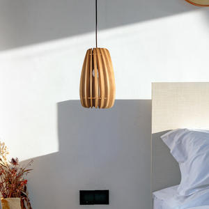 โคมไฟระย้าน้ำหนักเบาทำจากไม้ดีไซน์เนอร์แบบนอร์ดิกโคมไฟเกาะร้านอาหารบาร์โคมไฟตกแต่งสไตล์จีนโคมไฟระย้าโลหะ - Product Image 3