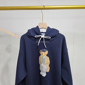 <span class=keywords><strong>Pull</strong></span> à col rond ample pour <span class=keywords><strong>femme</strong></span>, classique, brodé, Littlepony, ours de dessin animé, anti-âge, col rond - Product Image 1