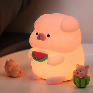 Luce notturna minimalista della famiglia golosa nuova ricarica USB in Silicone Touch Control per camera da letto regalo contemporaneo per le ragazze - Product Image 4