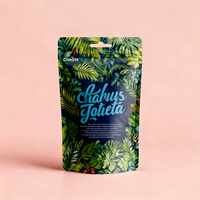 Sachet Doypack refermable hermétique pour en-cas, imprimé sur mesure, en plastique alimentaire, avec feuille d'aluminium, emballage debout pour noix de cajou
