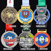 Concevez votre propre médaille en métal personnalisée, alliage de zinc, 3D, pour marathon 5K, football, taekwondo, natation, prix de la course, médailles sportives