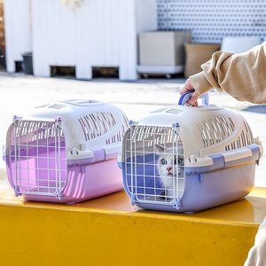 Cage de transport aérien pour animaux de compagnie, pour chats et chiens, transporteur de voyage portable à main avec une capacité de 5 kg pour une utilisation en voiture et en <span class=keywords><strong>avion</strong></span> - Product Image 3