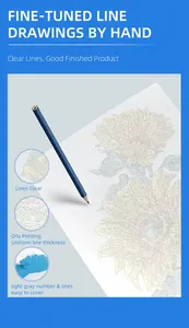 Pittura decorativa astratta stile letterario pittura paesaggistica domestica pittura notturna tranquilla da numeri - Product Image 6