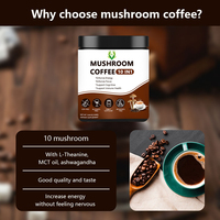 Café aux champignons premium 10 en 1, améliore l'énergie, la concentration, soutient la santé cognitive et immunitaire, complément alimentaire