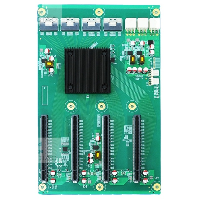New AI GPU Server Integrated Micro-ATX Expansion Baseboard PEX88096 2 Switch PCI-E 3.0 DDR4 Intel SATA 8 DIMM Low Power