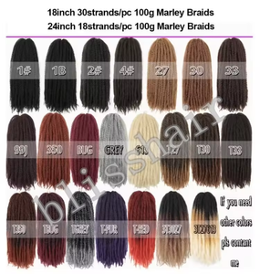 18-24Inch <span class=keywords><strong>Marley</strong></span> Bện Crochet Tóc Xoăn Afro <span class=keywords><strong>Marley</strong></span> <span class=keywords><strong>Twist</strong></span> Tổng Hợp Mở Rộng Phụ Nữ Afro Kinky Xoăn Mềm <span class=keywords><strong>Braids</strong></span> <span class=keywords><strong>Marley</strong></span> - Product Image 2