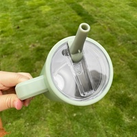 NOUVEAU 2025 – Mug de voyage isotherme à double paroi en acier inoxydable de 40 oz avec couvercle rabattable, maintien de la chaleur pendant 6 à 12 heures, coffret cadeau