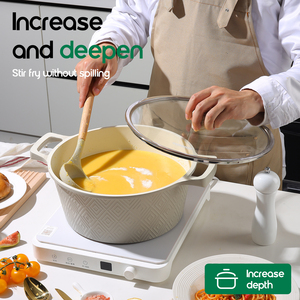 Donnor <span class=keywords><strong>Magic</strong></span> Series 15 cái 18 cái Lò nướng thân thiện với môi trường an toàn không dính Bộ dụng cụ nấu nướng bền soong chảo rán Pizza cho tất cả các bếp - Product Image 4