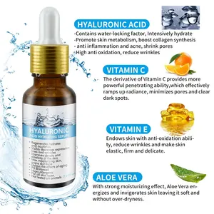 Serum VC Chăm Sóc Da Mặt Làm Trắng Da Mặt Chống Lão Hóa Collagen Vitamin C A Retinol 20% Tự Nhiên Nhãn Hiệu Riêng