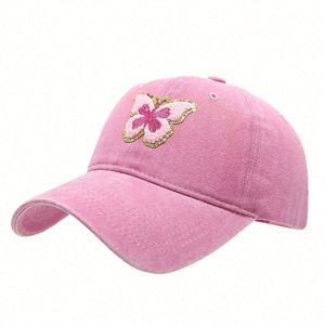 Summer Women Butterfly Patch Baseball Cap Cute Retro Fashion Trendy Butterfly Patch Baseball Cap Outdoor Travel Sports <b>Hat</b> - Product Image 5