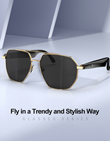 Nouvelles Lunettes Intelligentes Tendance W100/W100C Étanche Extérieur Métal Traducteur IA Lecture Musicale Fonction BT Design Barre