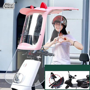 Logo personnalisé imprimé Scooter électrique universel moto auvent pare-soleil auvent scooter auvent <span class=keywords><strong>abri</strong></span> contre la pluie - Product Image 5