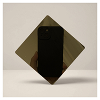 Panneau de plafond en acier inoxydable miroir personnalisé M21 pour plafond de cabine de monte-escalier