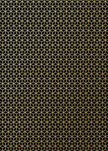 Quà tặng bao bì giấy gói double side tráng hình học mạ Vàng kỳ nghỉ giáng sinh bao bì Quà Tặng giấy gói - Product Image 3