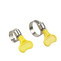 Collier de serrage pour tuyau à vis sans fin avec poignée, à vis à molette, pour sèche-linge, vente en gros
