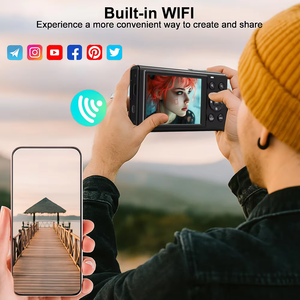 كاميرا رقمية D150 بدقة 80 ميجابكسل مع تركيز تلقائي و8 أوضاع وتكبير رقمي 18x للتصوير الفيديوي مع وظائف واي فاي مدمجة - Product Image 4