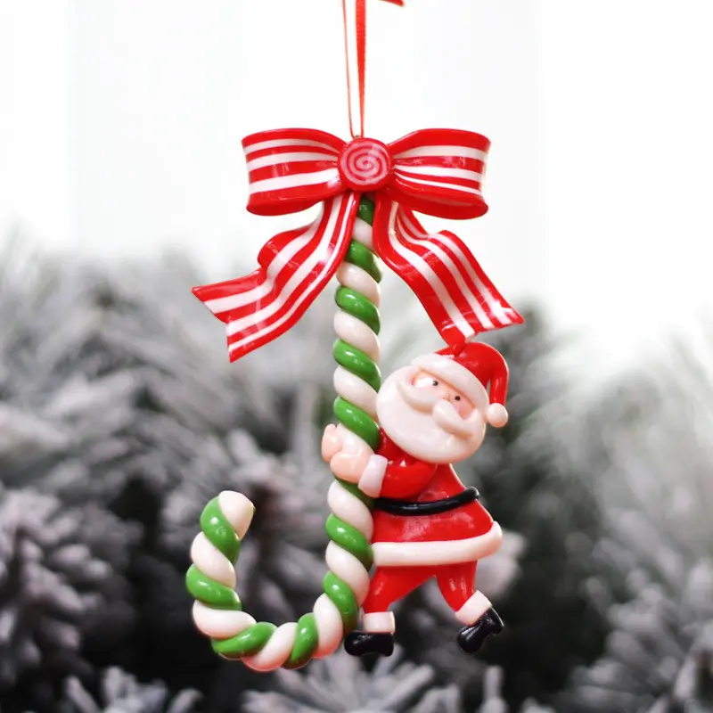 Christmas decorations Santa Claus snowman cane candy cane ornaments Christmas tree decoration ornaments Christmas pendants