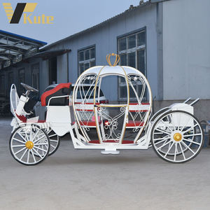 Charrette de Cendrillon en forme de citrouille personnalisée, charrette électrique sans chevaux pour mariage - Product Image 2