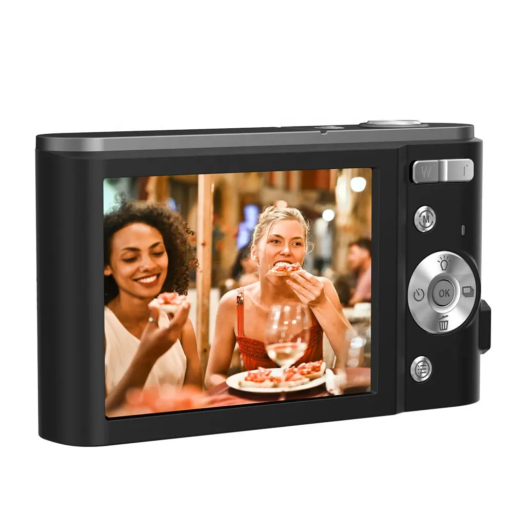 CC2 Kamera Digital Dslr 4K, Kamera Kompak Pintar Tanpa Cermin Hitam Ajaib