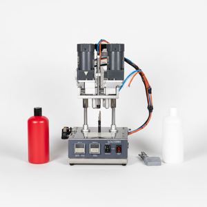 Máquina Semiautomática Neumática para Tapar Botellas de Plástico con Motor, para Perfume, Agua, Vino, Jugo, etc. - Product Image 2