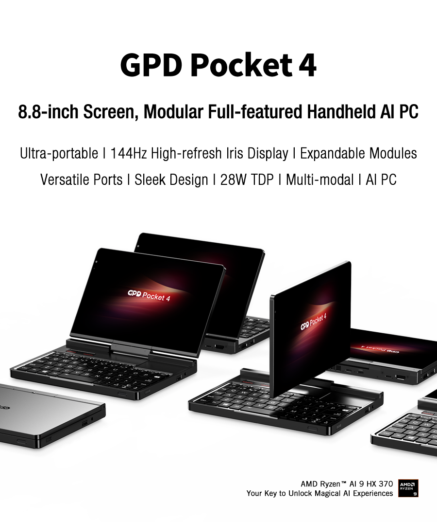 GPD Pocket 4 Ryzen AI 9 HX 370（32GB/2TB） s-l1200.jpg