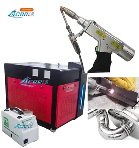 Fiber laser baja tahan karat, peralatan laser industri aluminium l mesin las laser untuk logam