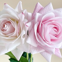 Rose artificielle à tige unique effet toucher réel, longue durée, en soie, grande rose à fleur unique pour arrangements, approvisionnement en gros pour la Saint-Valentin