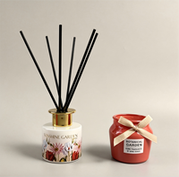 Ensemble diffuseur de parfum et bougie parfumée artisanale naturelle OEM en gros pour la Saint-Valentin et Noël, décoration de luxe pour la maison