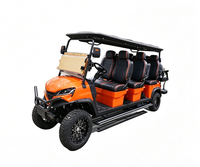 Voiturette de golf électrique surélevée personnalisée, voiture de tourisme électrique à 4 roues sur mesure pour le transport hôtelier