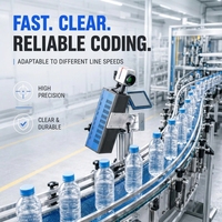 Machine de marquage laser CO2 40W 60W à refroidissement par air, nouveau codeur laser volant pour l'emballage alimentaire, code de date, numéro de lot DXF/BMP/AI/PLT