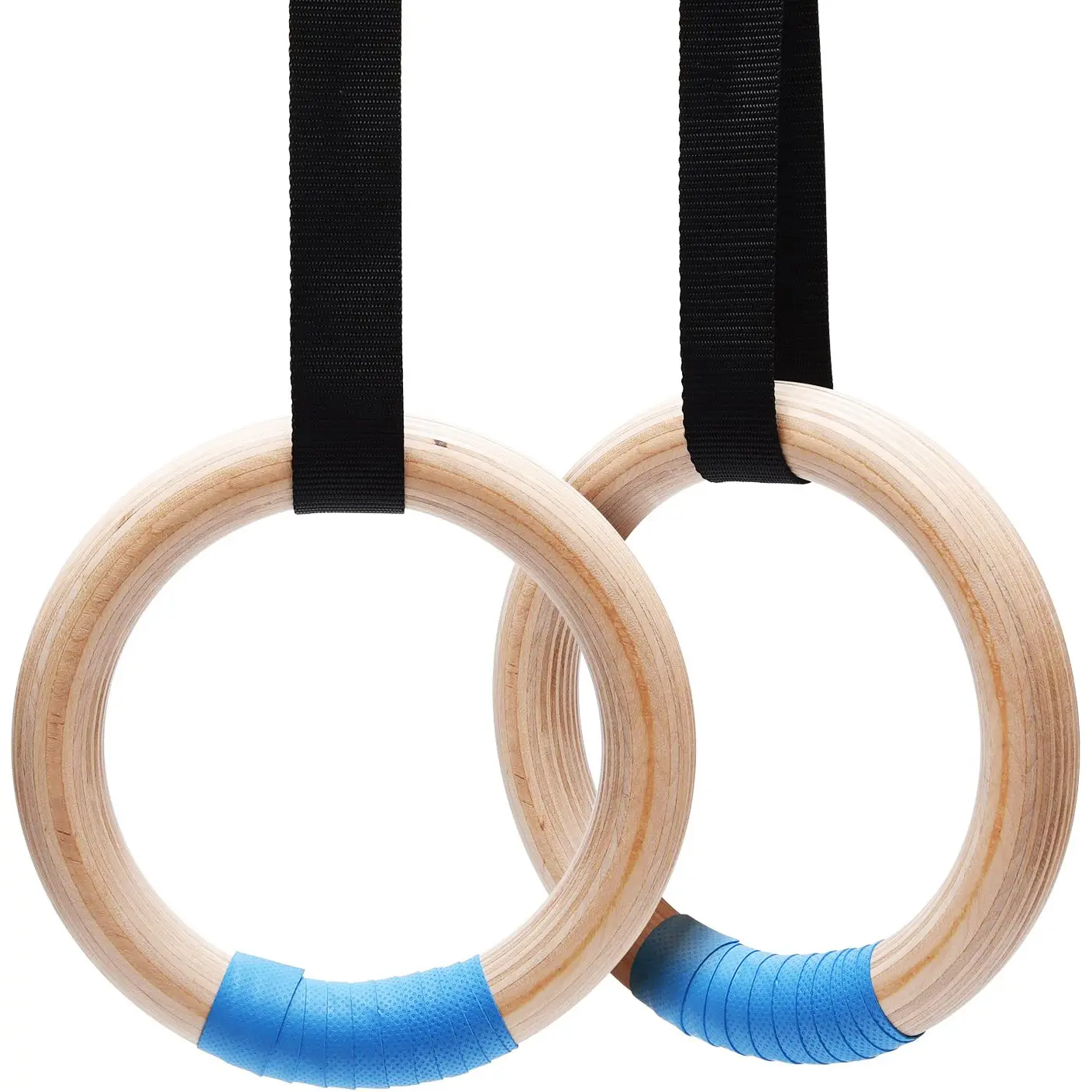 Esercizio di allenamento per il corpo cinturino regolabile anello da palestra in legno anelli da ginnastica